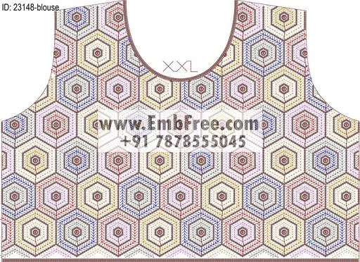 blouse embroidery design-ID:23148