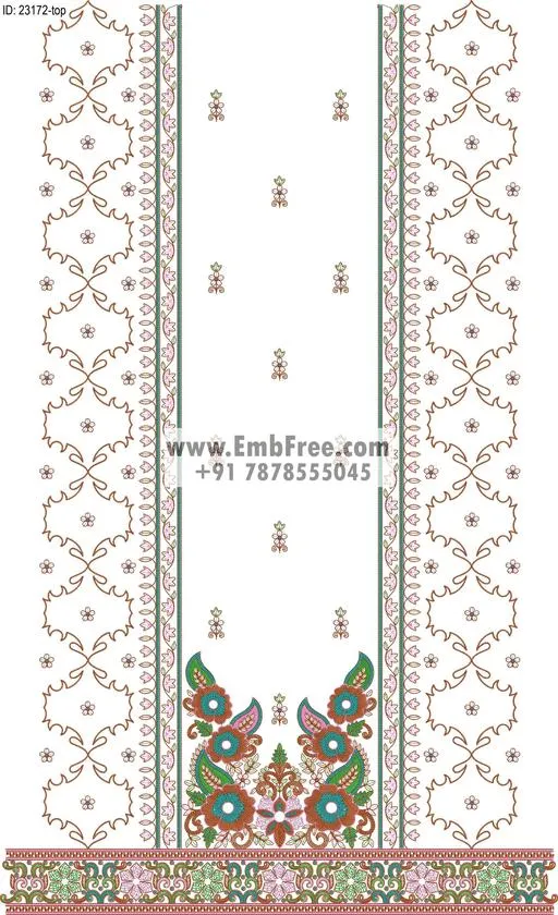 top dupatta embroidery design embroidery design ID 23172