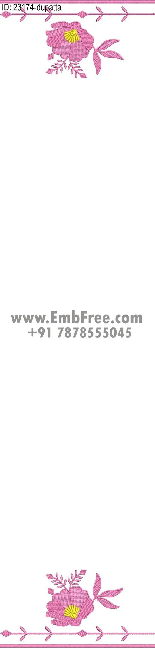 dress single head embroidery design