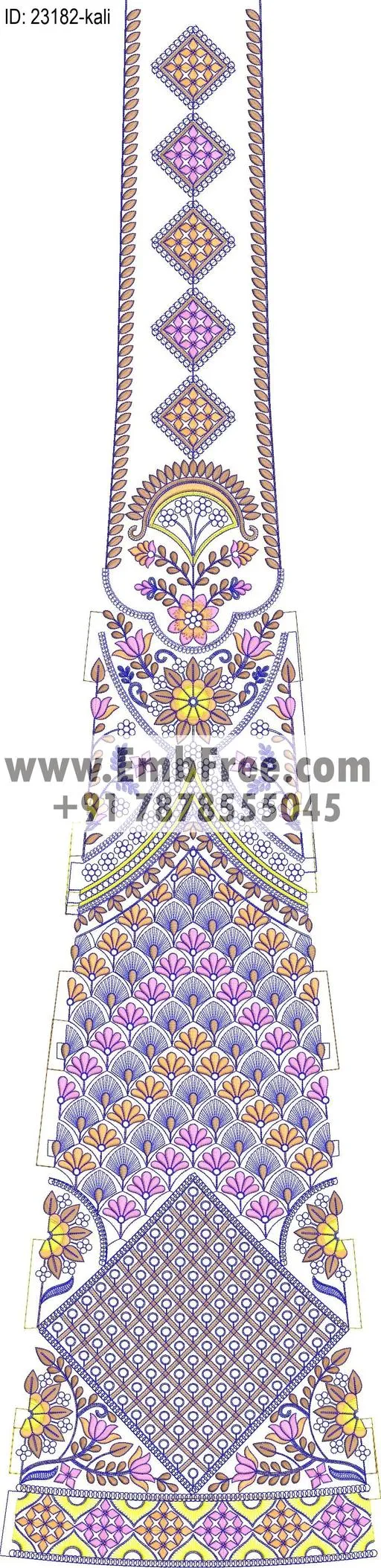 lahenga embroidery design