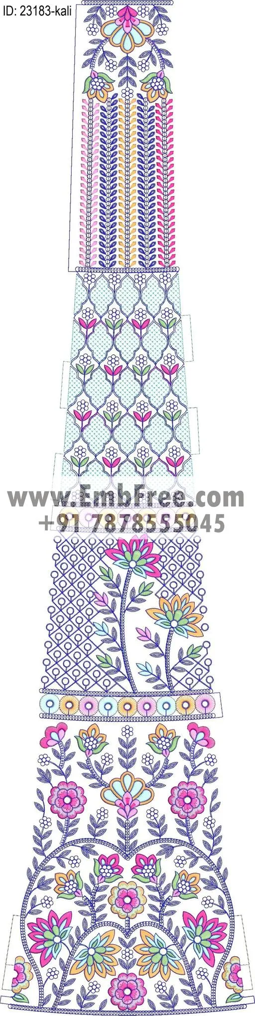 lahenga embroidery design