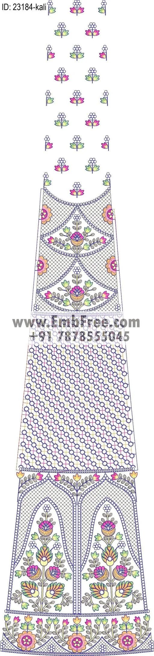 lahenga embroidery design