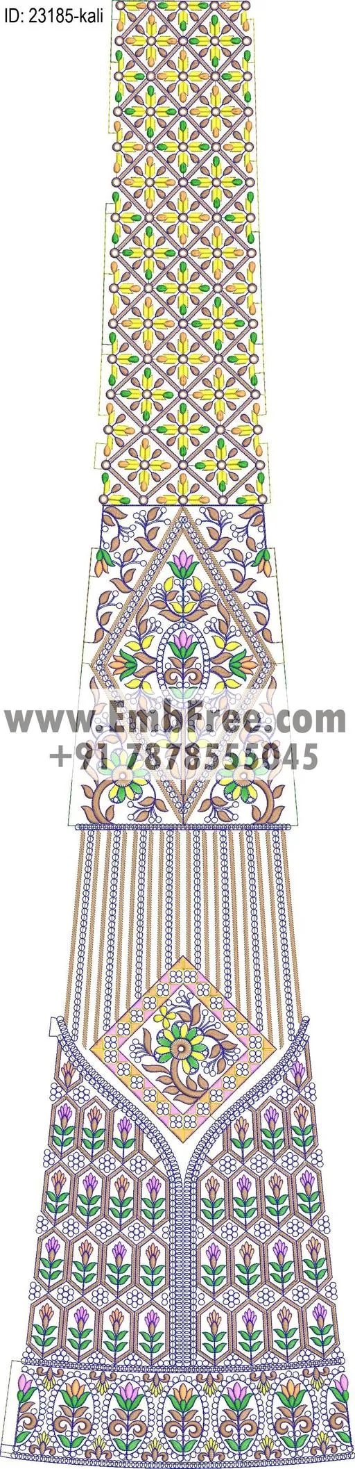 lahenga embroidery design