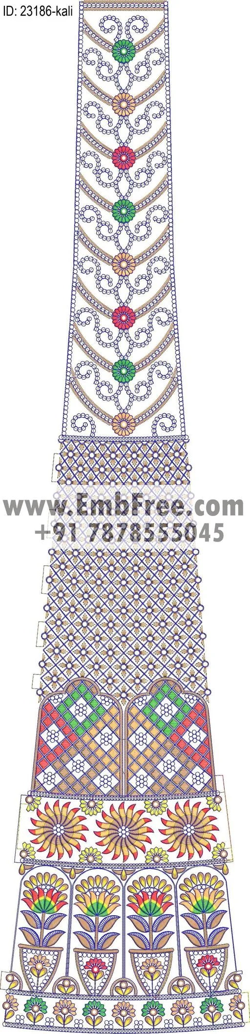 lahenga embroidery design