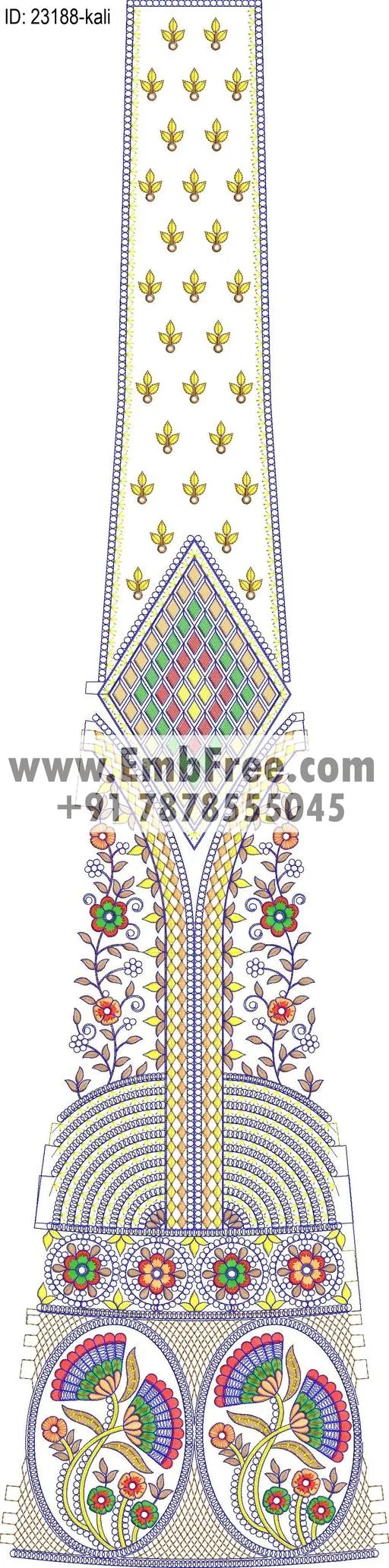 lahenga embroidery design