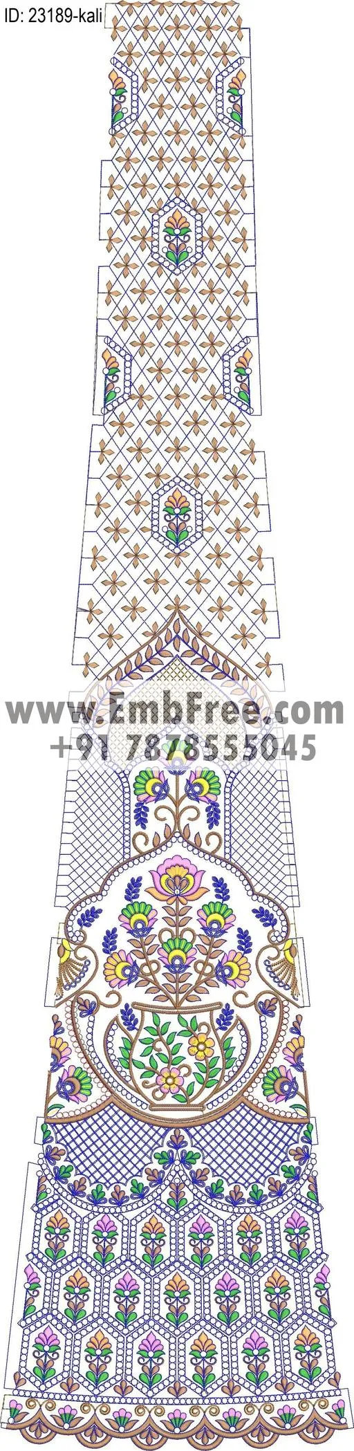 lahenga embroidery design