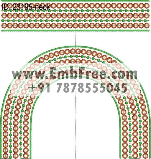 neck embroidery design-ID:23195