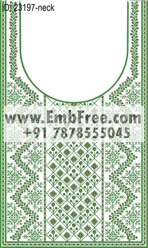neck embroidery design embroidery design ID 23197