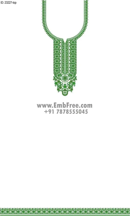 dress single head embroidery design embroidery design ID 23227