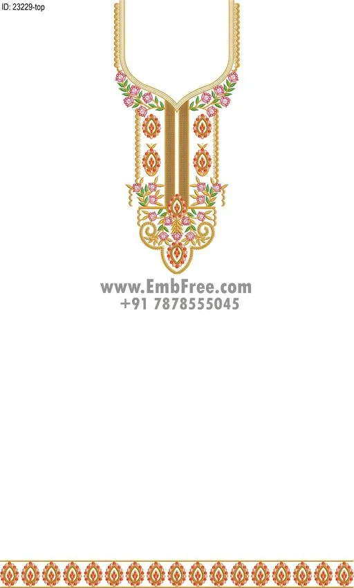 Embroidery Designs for dress id:23229
