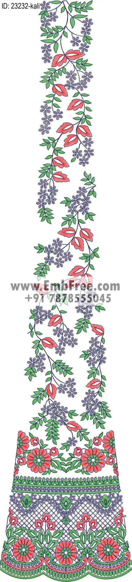 lahenga embroidery design