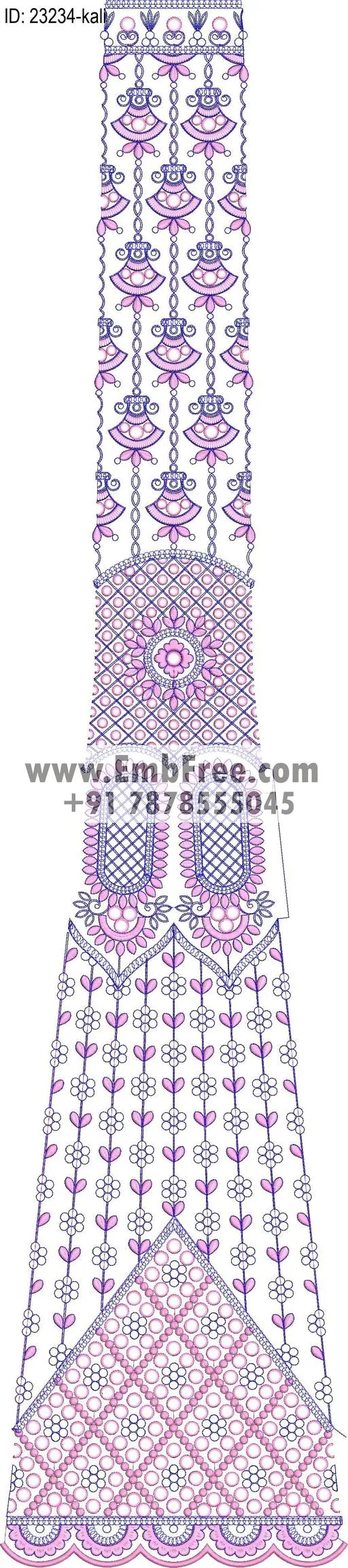 lahenga embroidery design