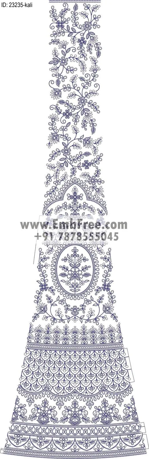 lahenga embroidery design-ID:23235