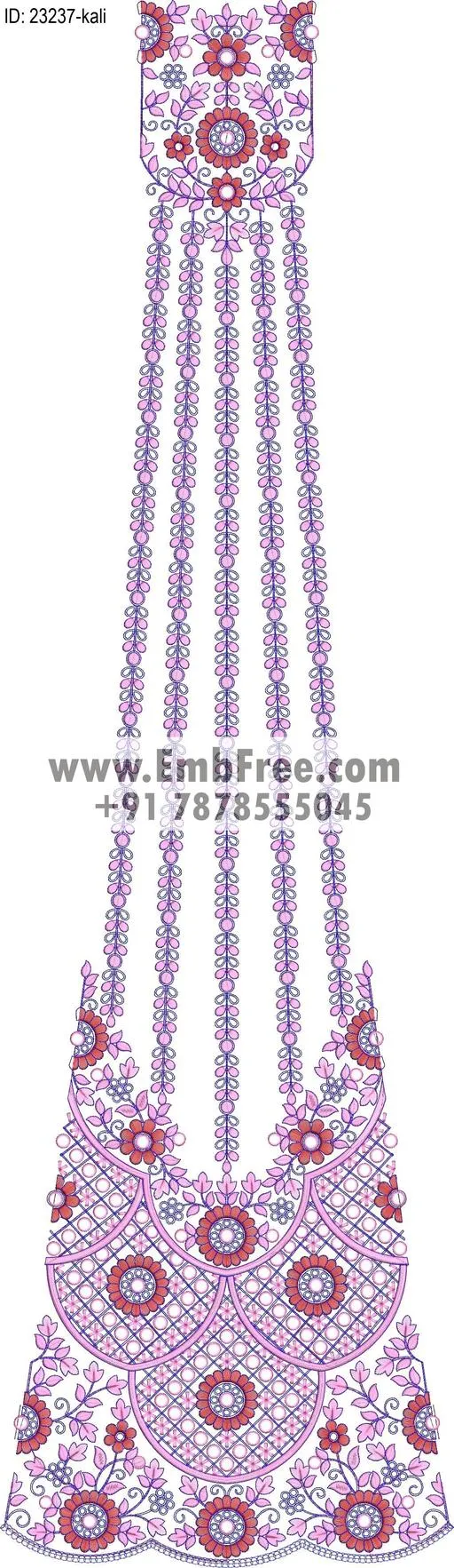 lahenga embroidery design