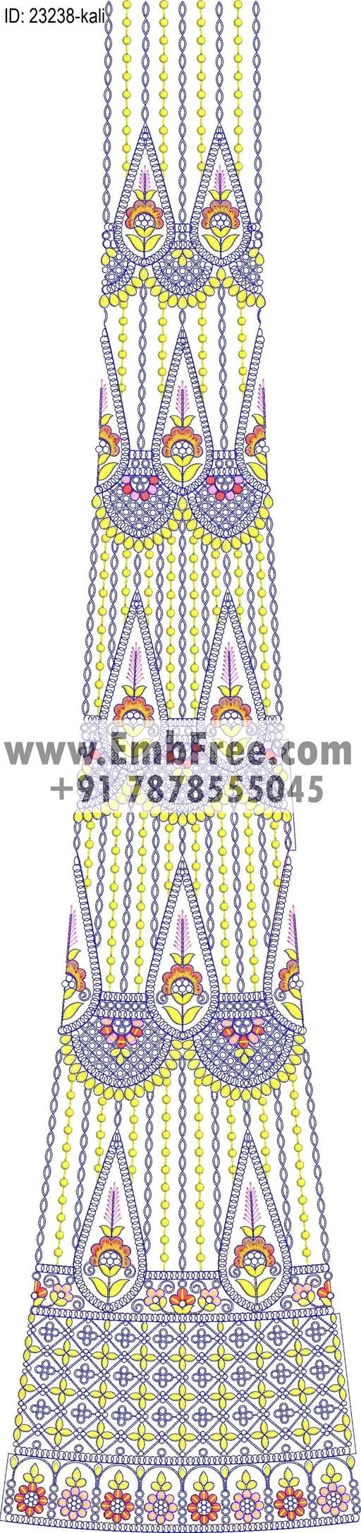 lahenga embroidery design