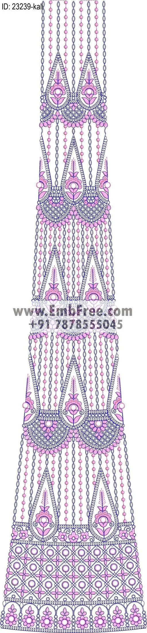 lahenga embroidery design