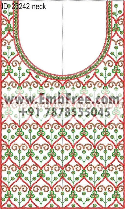 neck embroidery design-ID:23242