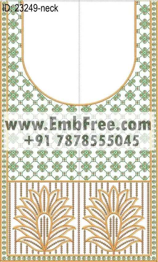neck embroidery design-ID:23249