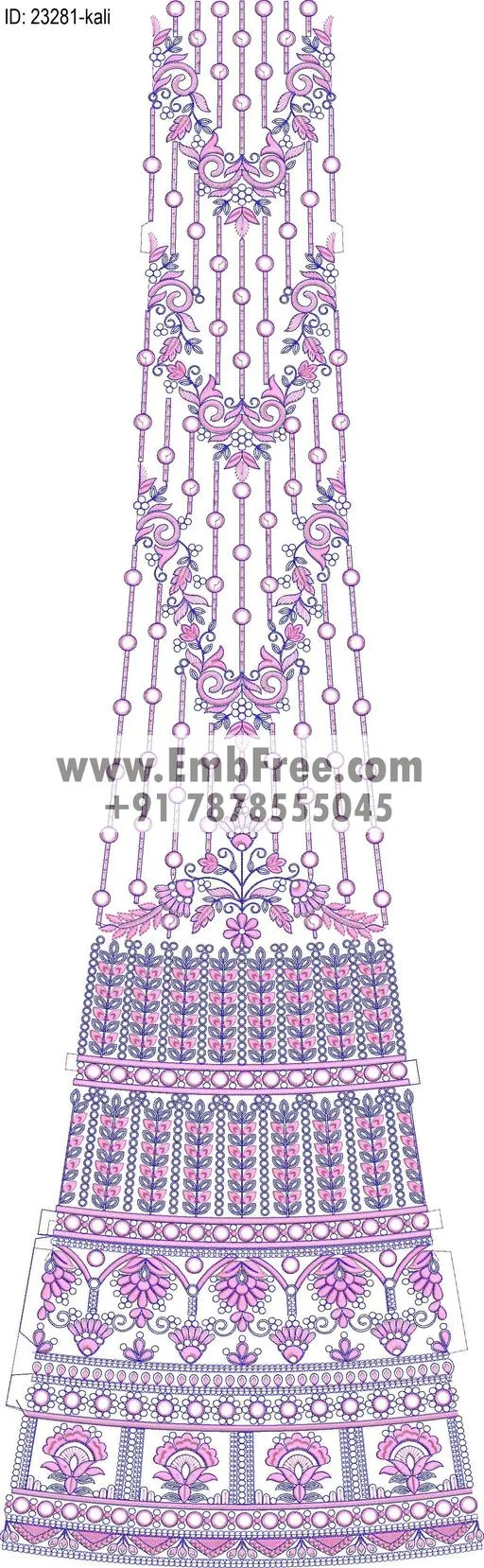 lahenga embroidery design