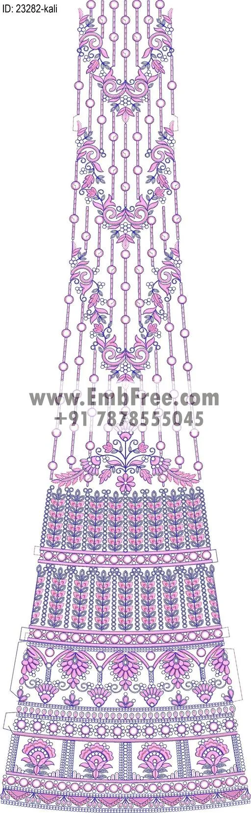 lahenga embroidery design