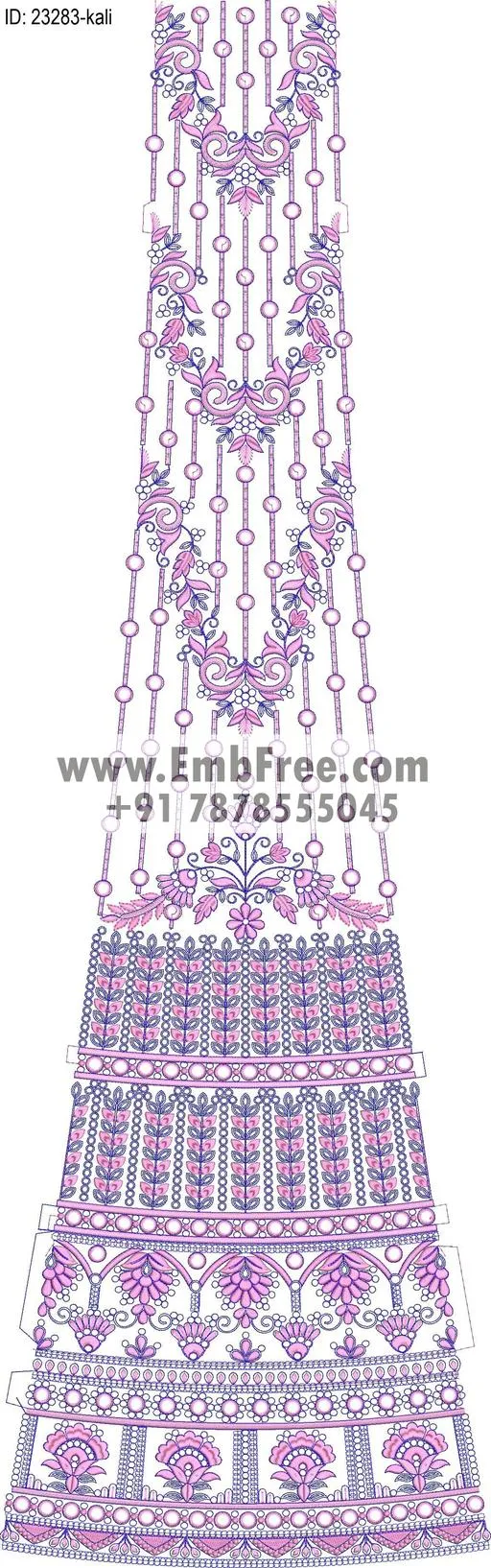 lahenga embroidery design
