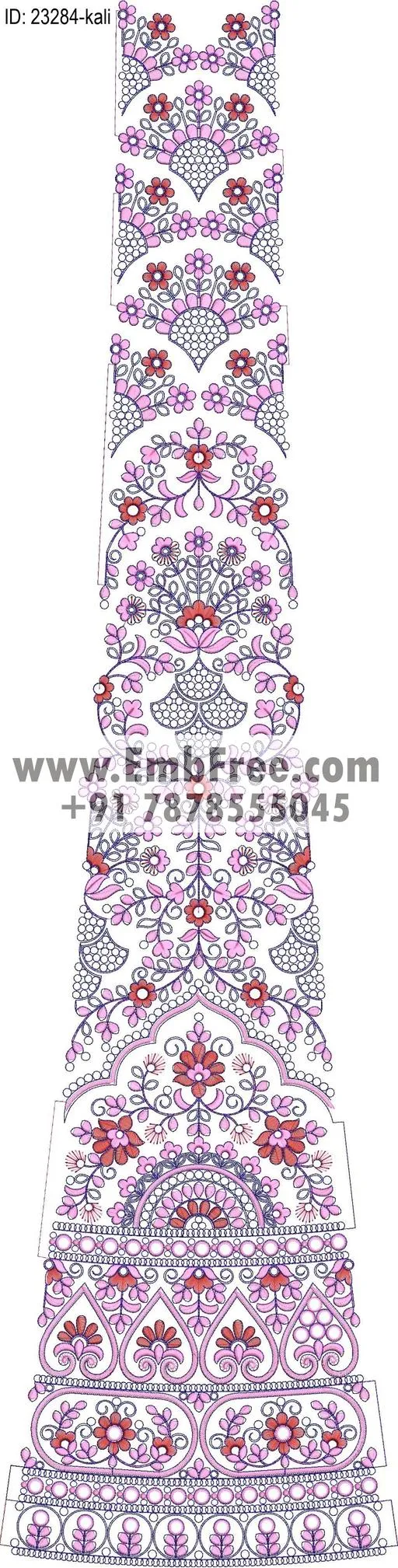 lahenga embroidery design