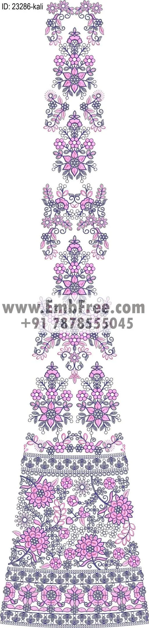 lahenga embroidery design