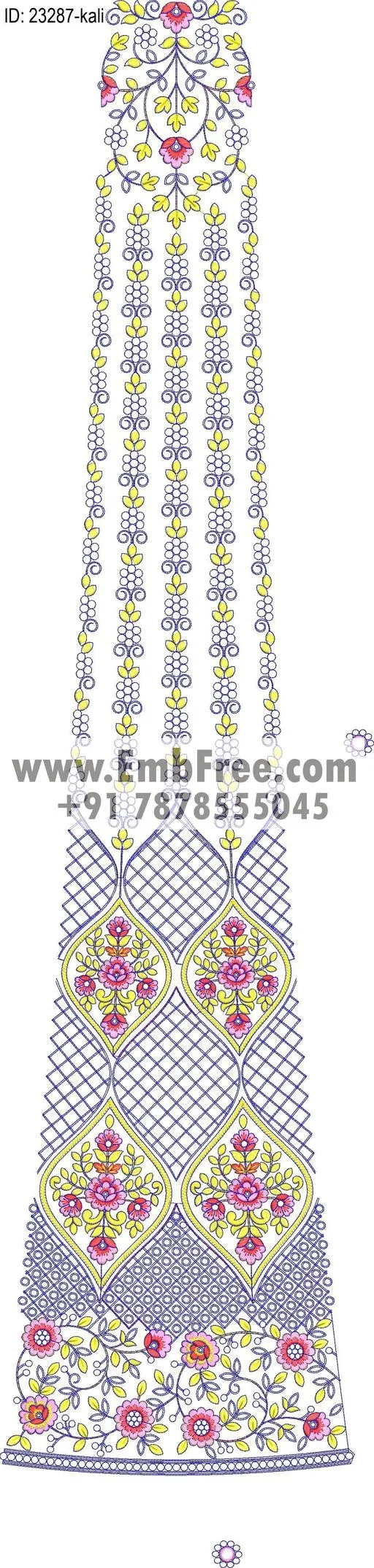 lahenga embroidery design