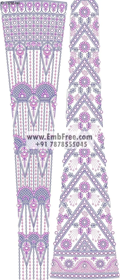 lahenga embroidery design