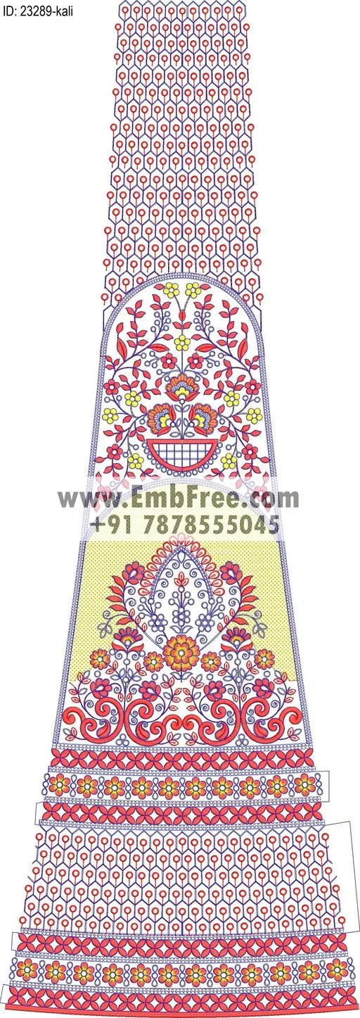 lahenga embroidery design