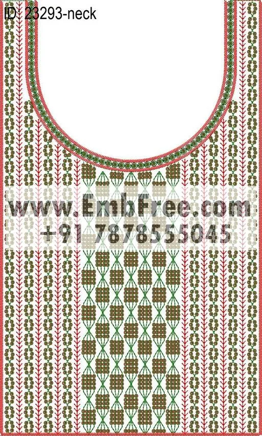 neck embroidery design
