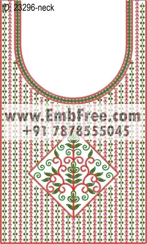 neck embroidery design-ID:23296