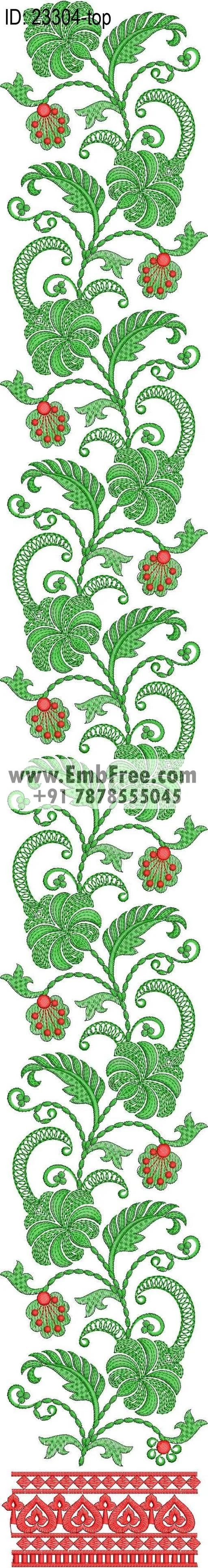 dress single head embroidery design