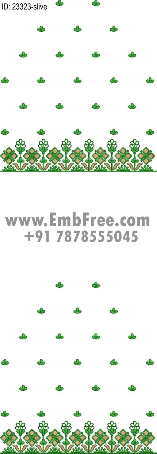dress single head embroidery design
