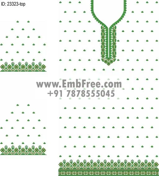 dress single head embroidery design thumbnail 3