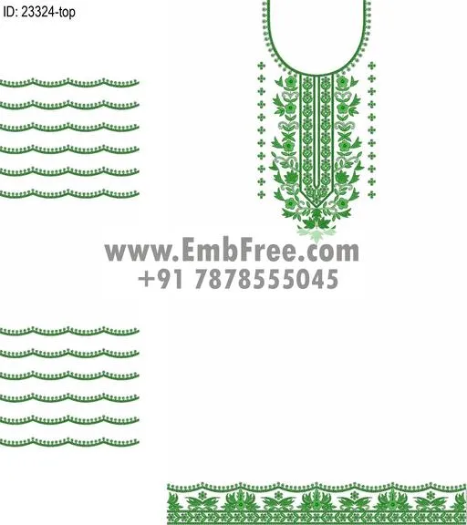 dress single head embroidery design thumbnail 2