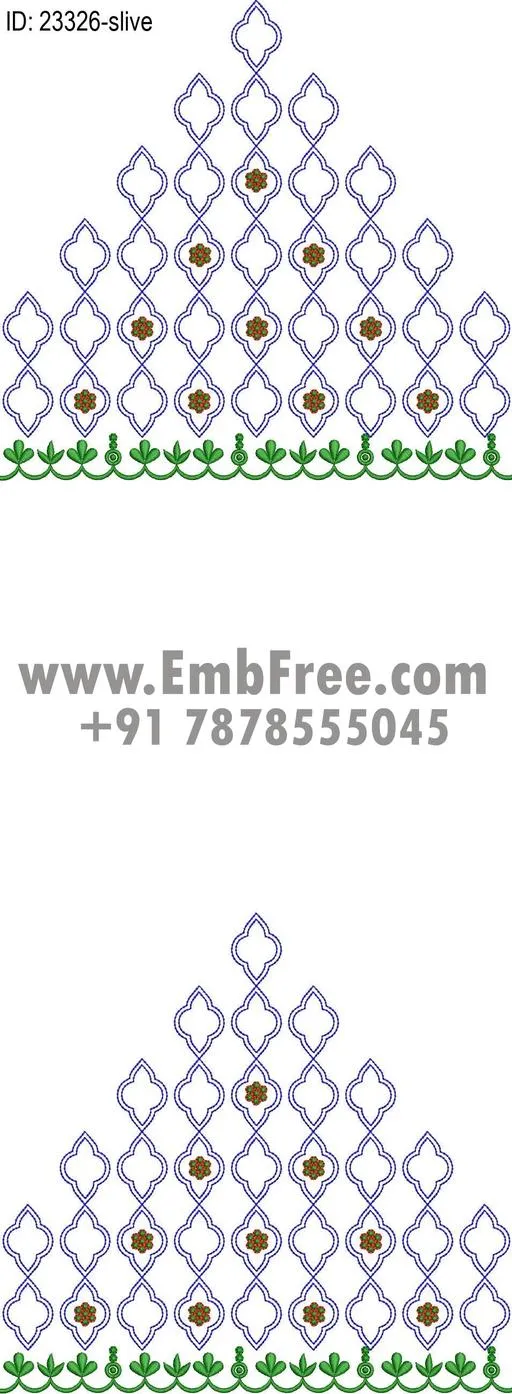 dress single head embroidery design