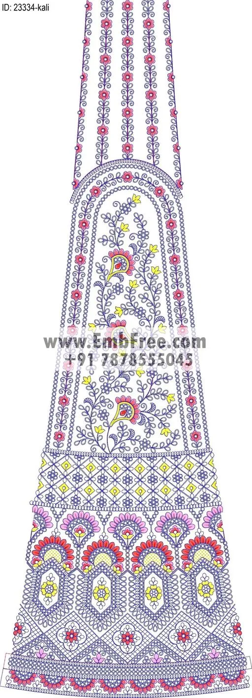 lahenga embroidery design