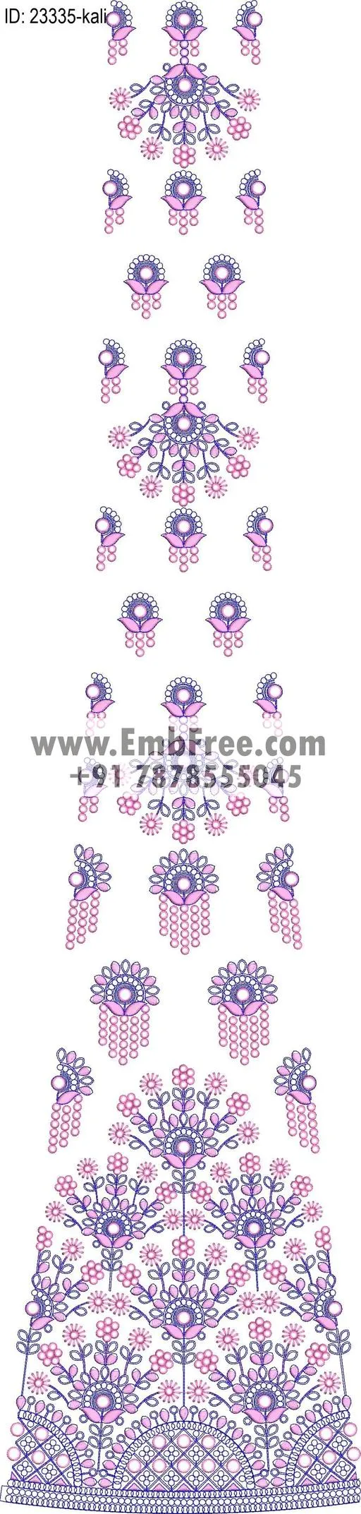 lahenga embroidery design