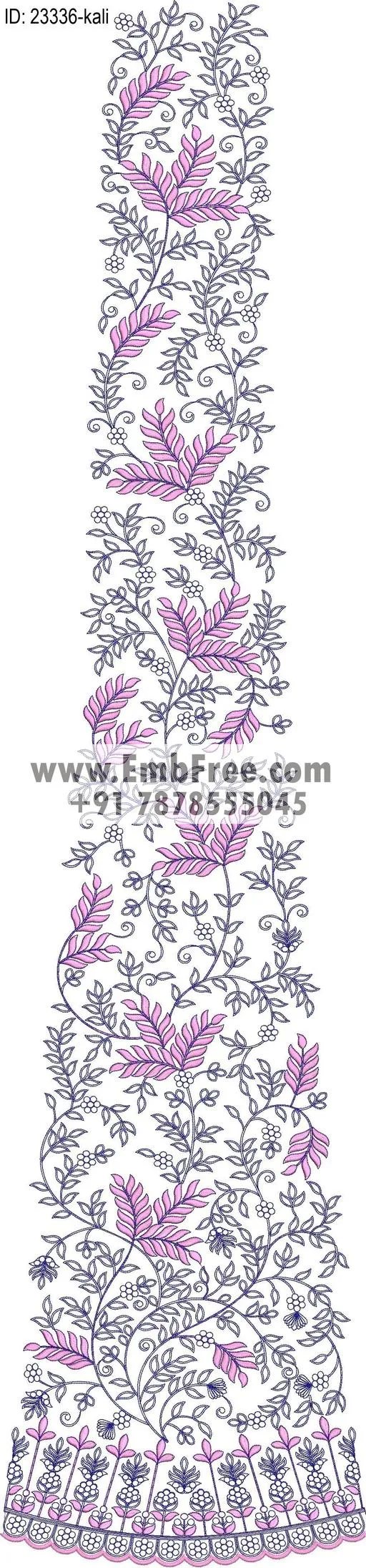 lahenga embroidery design
