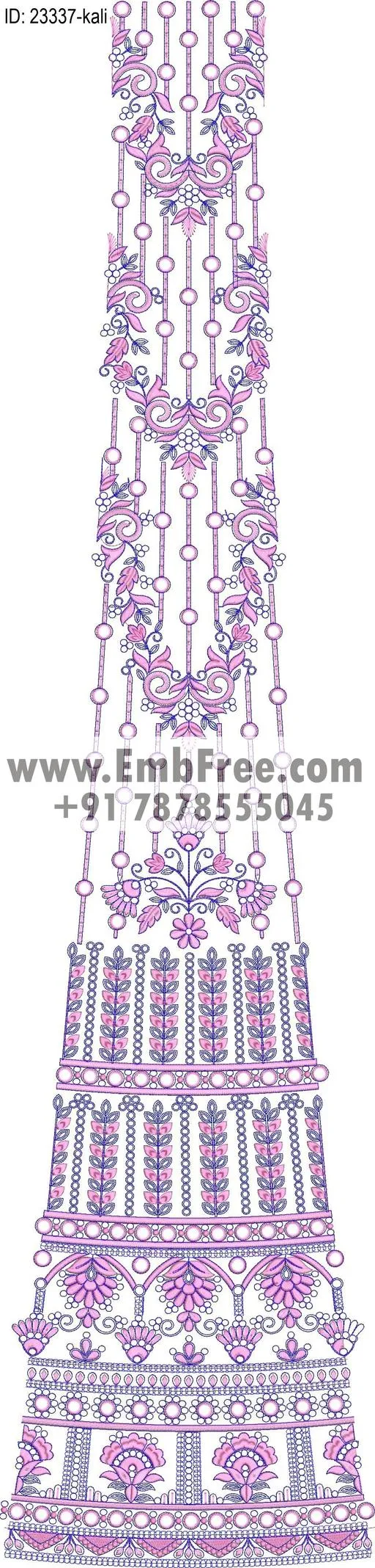 lahenga embroidery design