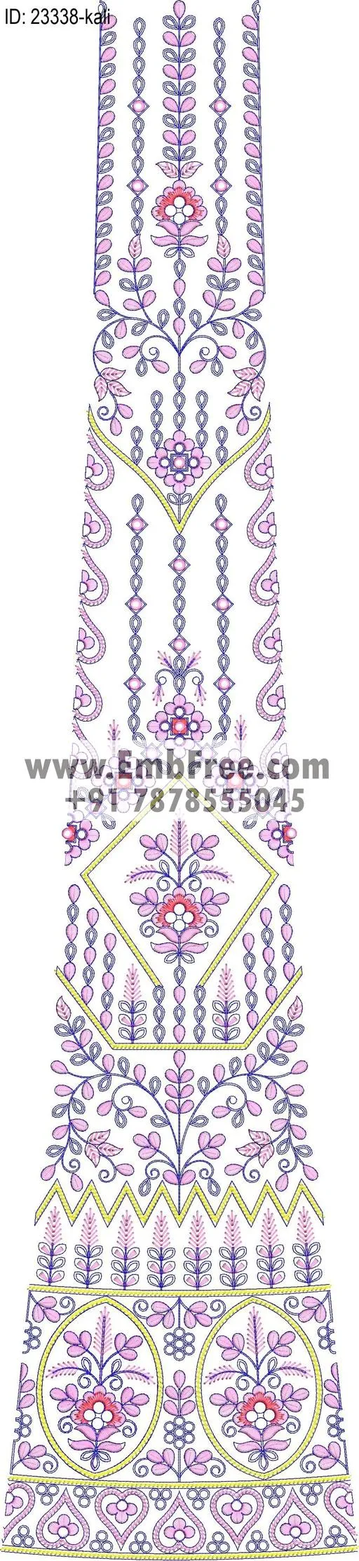 lahenga embroidery design