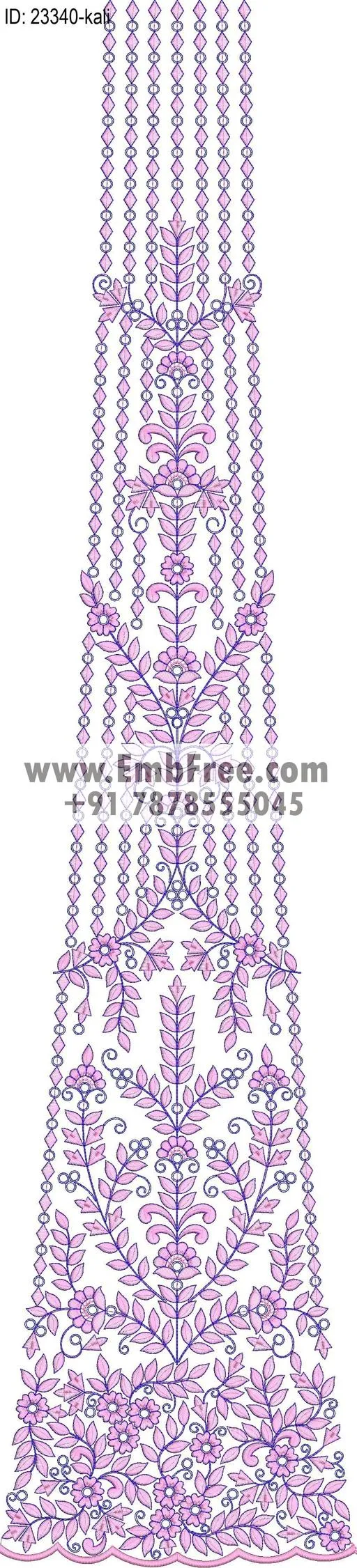 lahenga embroidery design