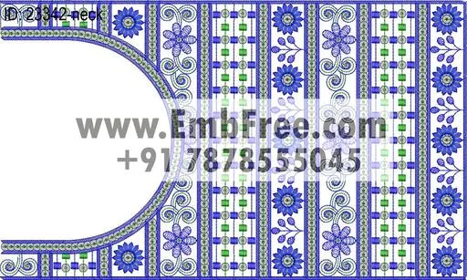 neck embroidery design