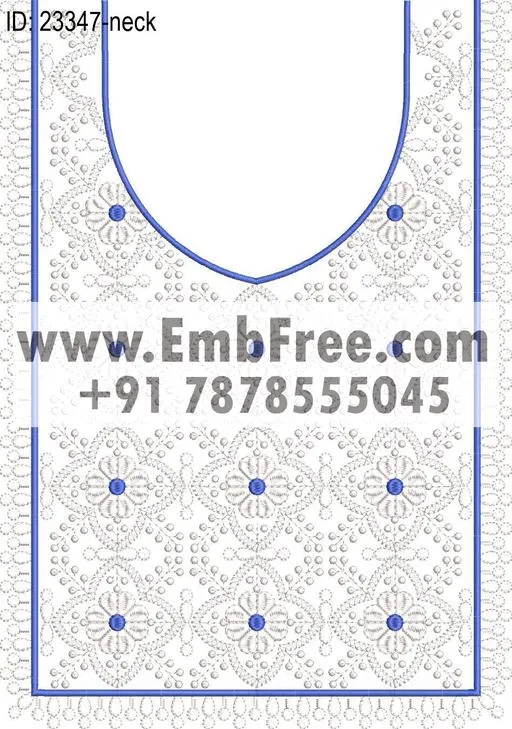 neck embroidery design