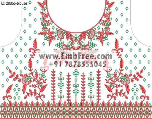 blouse embroidery design-ID:20055