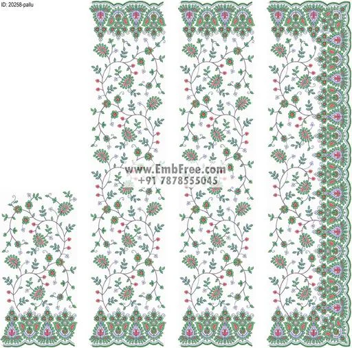 saree cpallu embroidery designs-ID:20258