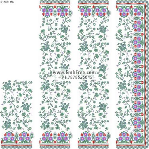 saree cpallu embroidery designs-ID:20259