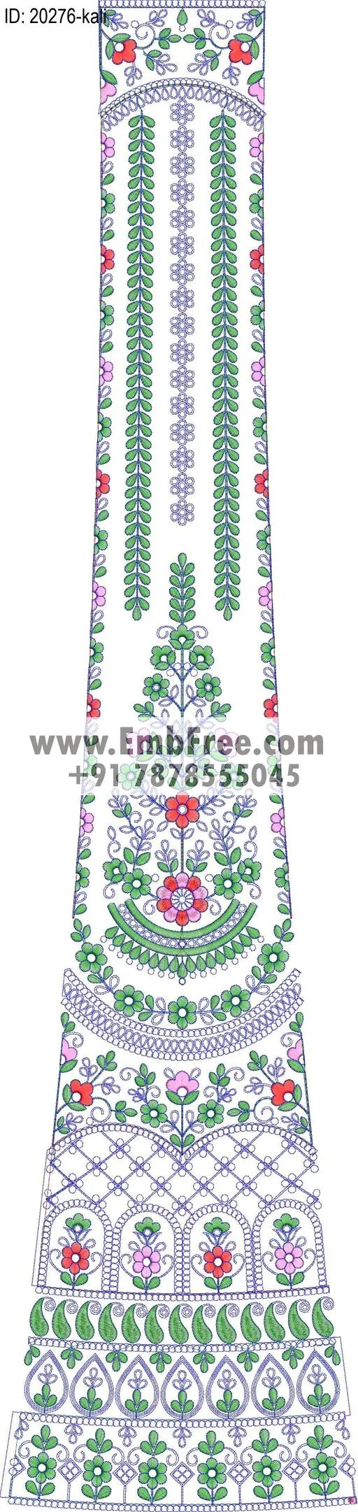 lahenga kali embroidery design-ID:20276