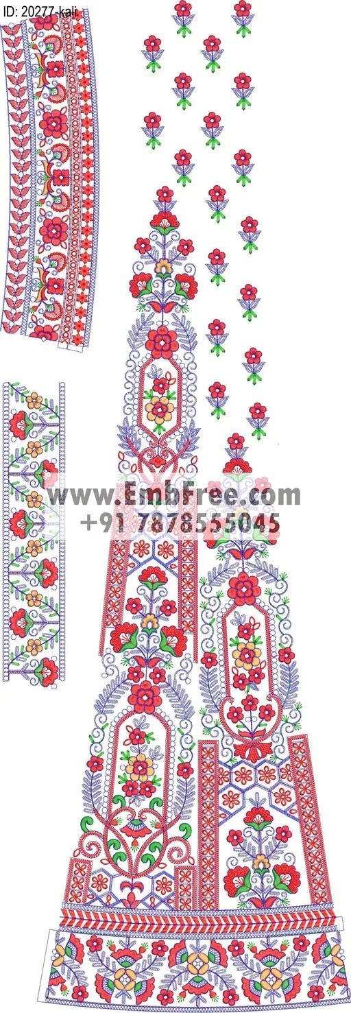 lahenga kali embroidery design-ID:20277